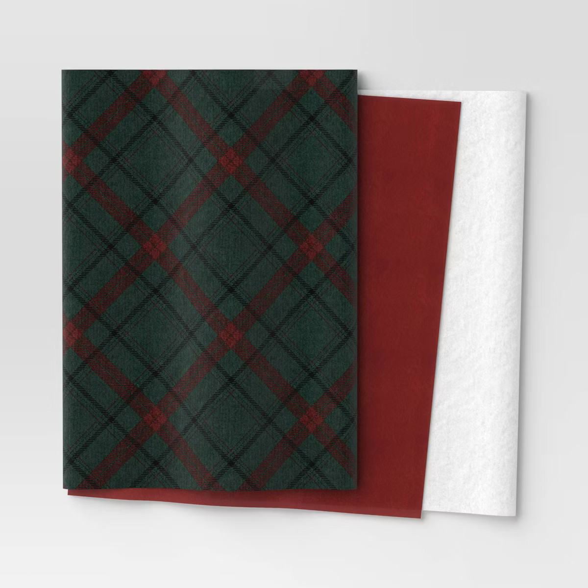 30ct Christmas Tissue Paper Green Plaid/Red/White - Wondershop™ | Target