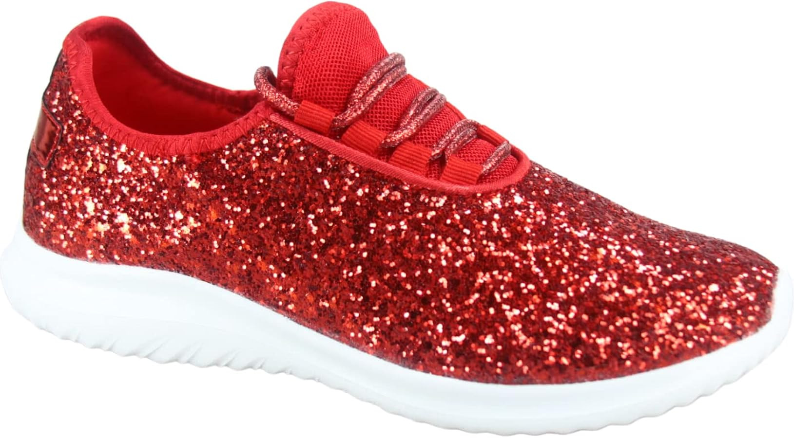 TZ Lotus-08 Women's Comfort Slip On Fashion Color Glitter Walking Runing Flat Heel Sneakers Shoes | Amazon (US)