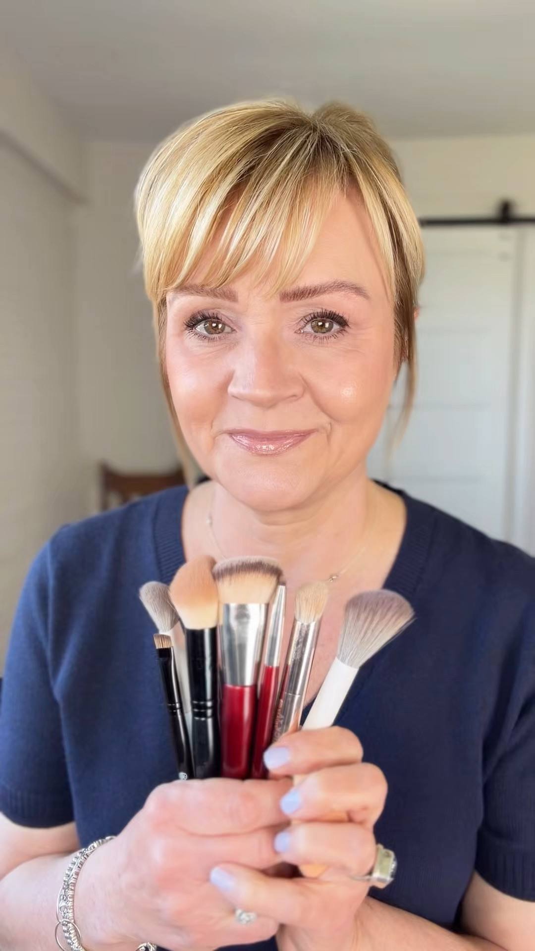 The makeup brushes I used today. No products here, only brushes.  I have a lot of favorite brushes.  Each day is different.  Thea snake mature makeup look beautiful 

#LTKOver40 #LTKBeauty