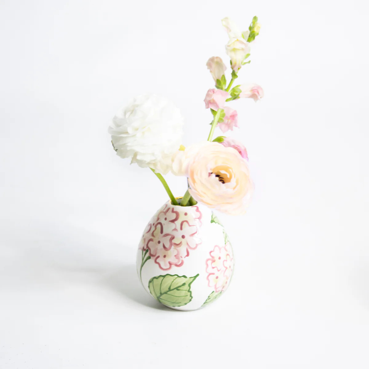 Pink Hydrangea Fleur Bud Vase | Susan Gordon Pottery
