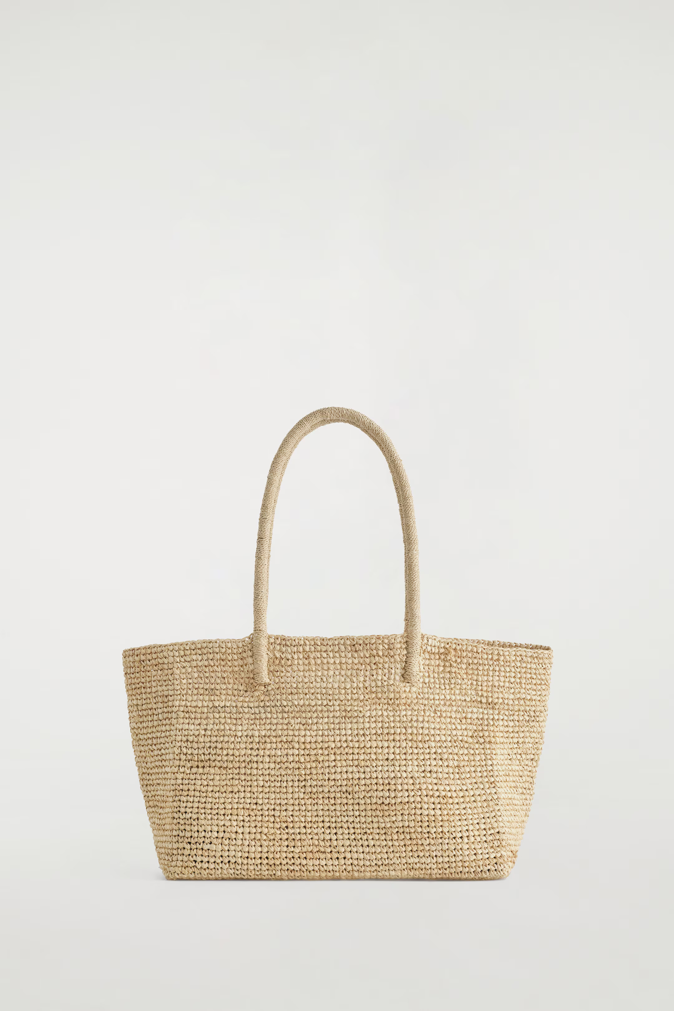 HAND-WOVEN TOTE BAG - RAFFIA - BEIGE | COS | COS UK