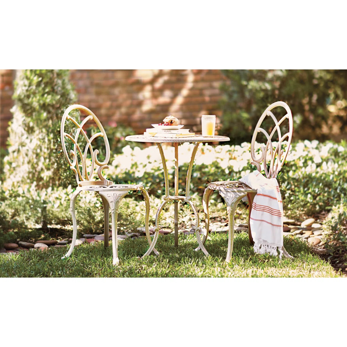 Messer 2 - Person Patio Dining Set with Round Table | Wayfair North America