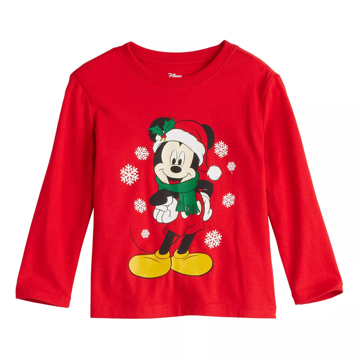Disney's Mickey Mouse Baby & Toddler Boy Holiday Long Sleeve Graphic Tee by Jumping Beans® | Kohl's
