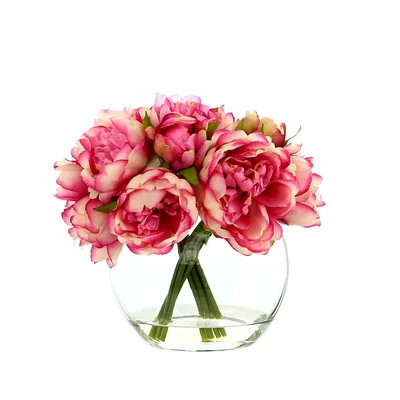 Peony Centerpiece in Vase | Wayfair North America