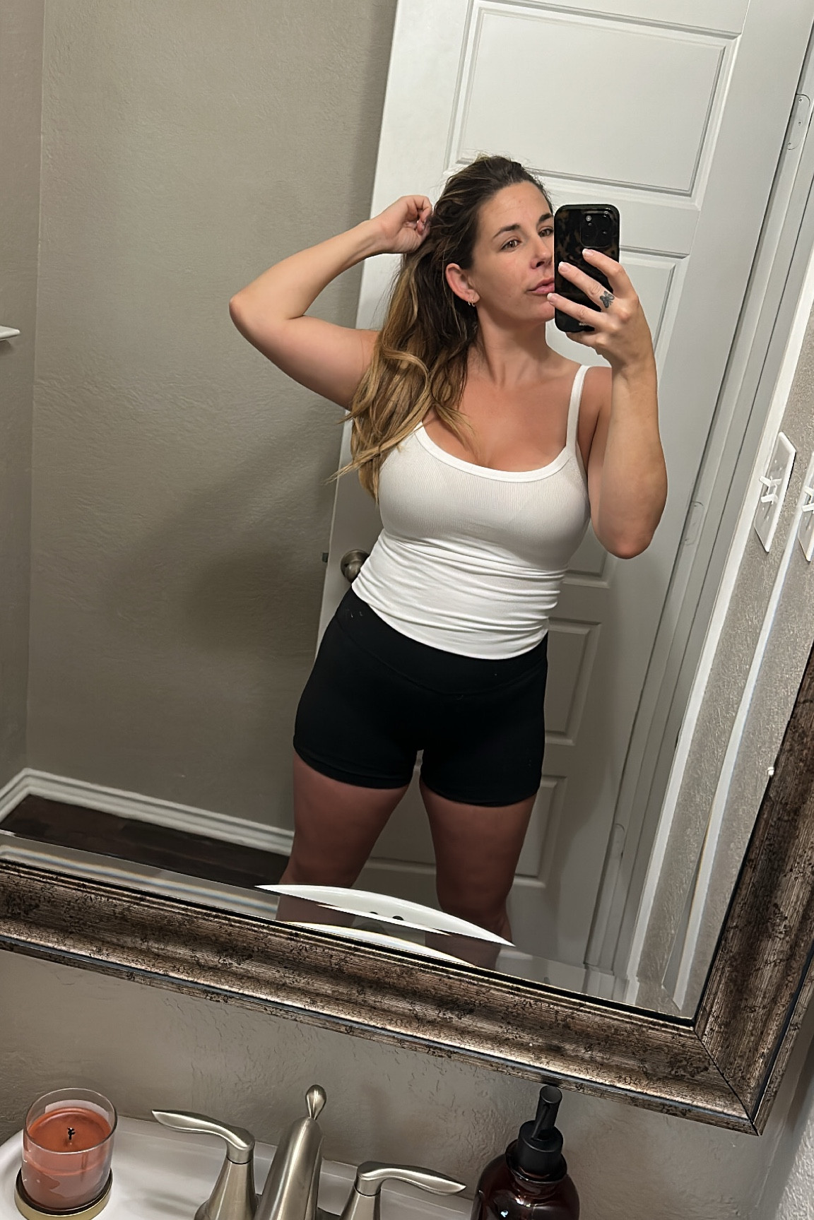 Biker shorts, white tank, casual, athletic, sporty wear

#LTKFind #LTKBacktoSchool #LTKcurves