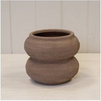 KDMD Brown textured Stone Sculptured Vase in Light Brown | Debenhams UK