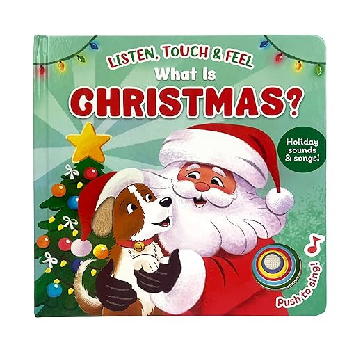 Listen, Touch & Feel: What Is Christmas? Interactive Board Book With Touch and Sound Elements | Amazon (US)