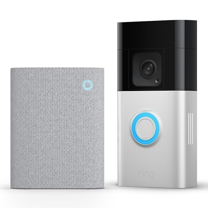 Ring Battery Video Doorbell Plus (Newest Gen) + Chime (3rd Gen) | DIY Wireless Video Doorbell Cam... | Amazon (UK)