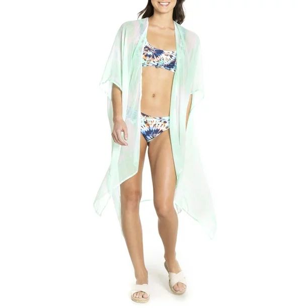 Cyn & Luca Juniors' Tie Dye Kimono Swimsuit Cover Up | Walmart (US)