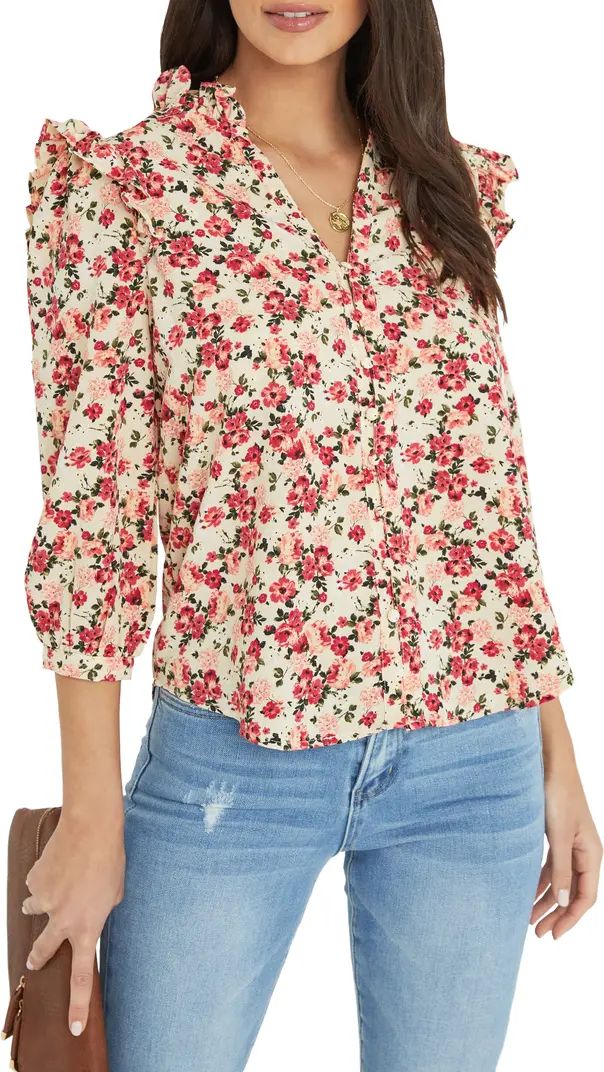 Floral Ruffle Blouse | Nordstrom