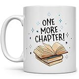 Book Reading Lover Coffee Mug, Bibliophile Bookish Librarian Bookworm Gifts, One More Chapter Cup | Amazon (US)