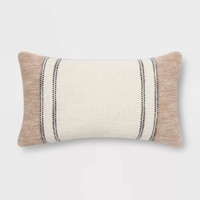 Textured Cotton Striped Throw Pillow - Threshold™ | Target