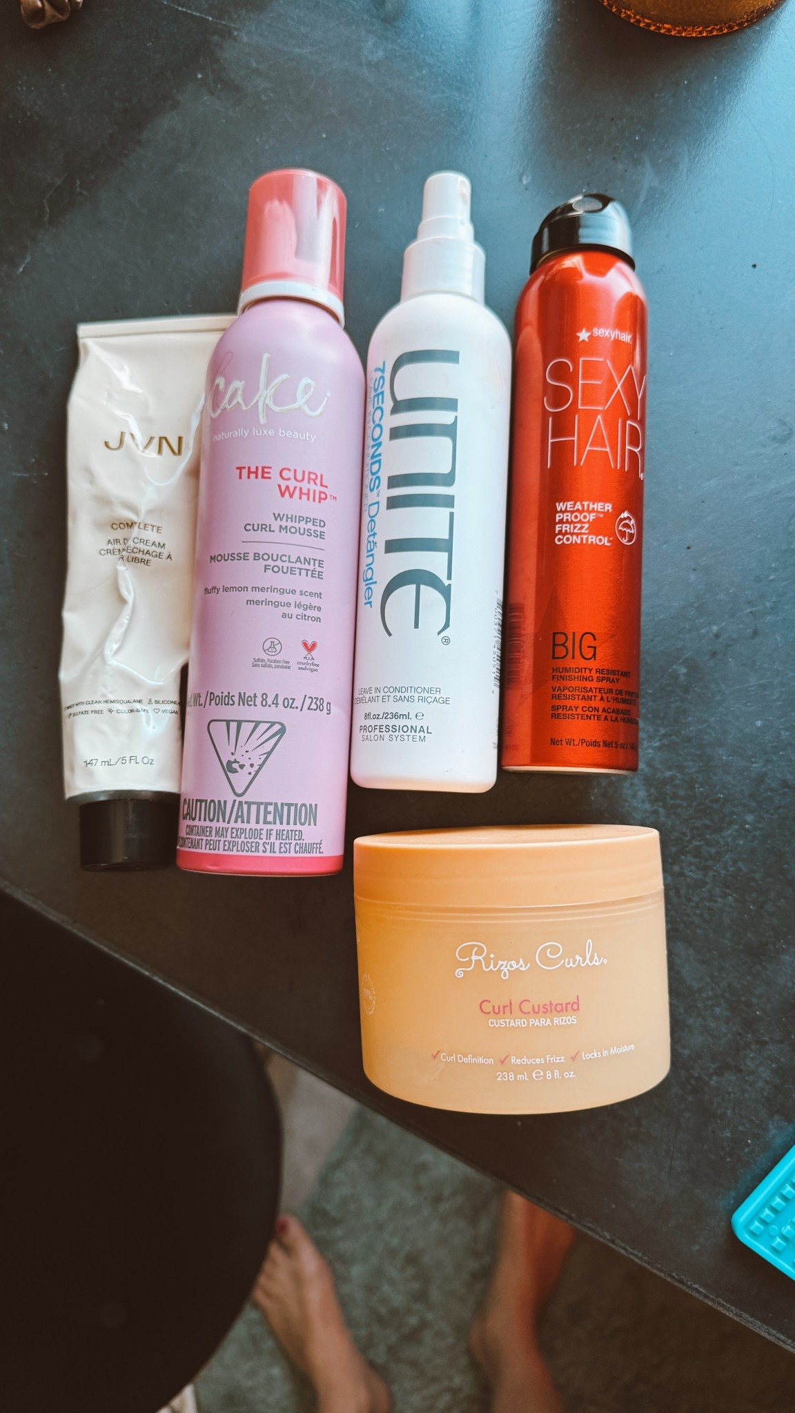 Products I used for the perfect soft no frizz curls 