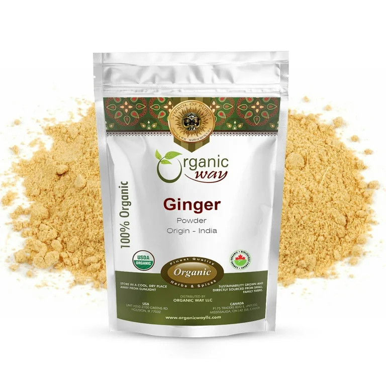 Organic Way Ginger Root Powder (Zingiber Officinale Roscoe) - Adds Flavour & Aroma | Organic & Ko... | Walmart (US)