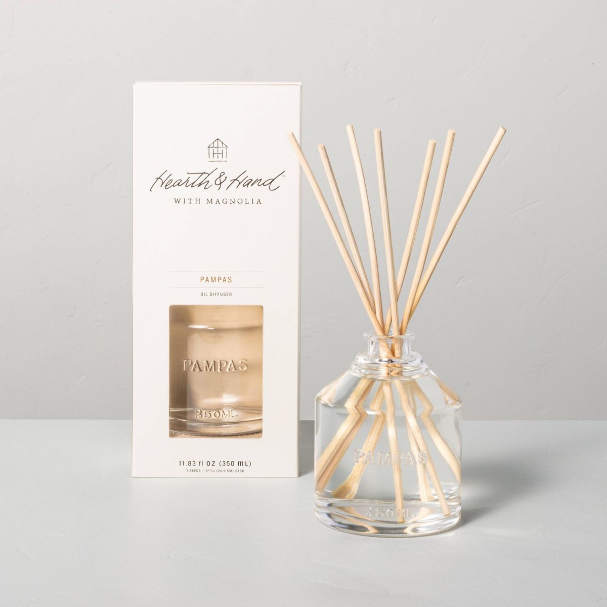11.83 fl oz Pampas Oil Reed Diffuser - Hearth & Hand™ with Magnolia | Target
