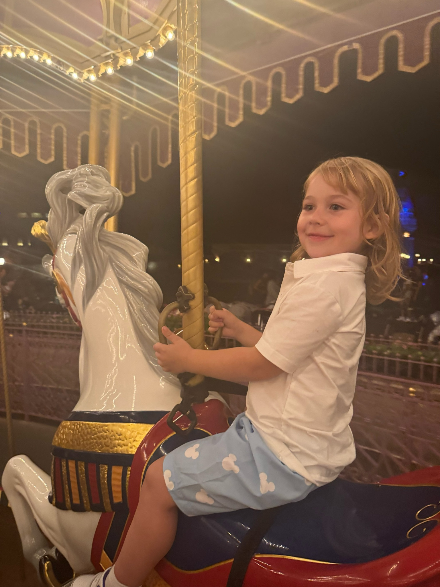 Princeton loves a carousel. 🎠 