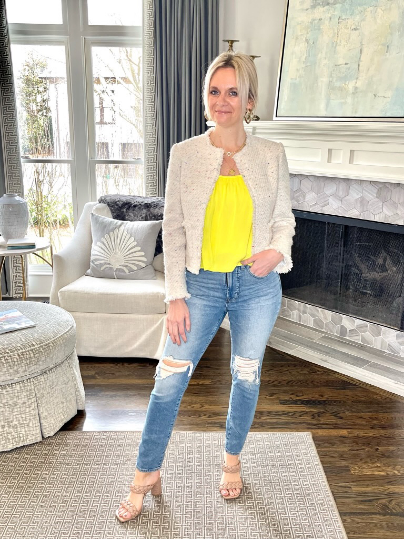 Love the pop of ⭐️⭐️ in this look!

#LTKstyletip #LTKSeasonal #LTKworkwear