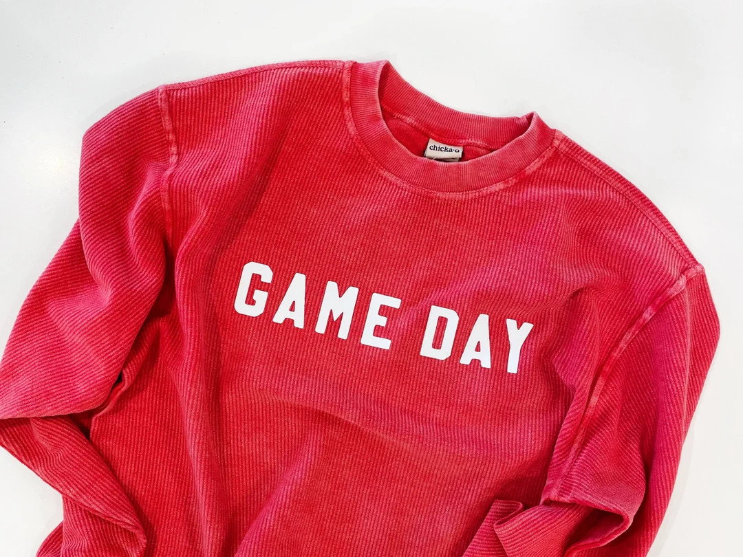 Custom Corded Spirit Sweatshirt. Corded Crew. School Spirit. Corded Shirt. College Corded Sweatsh... | Etsy (US)