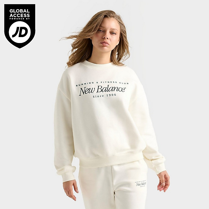 Women's New Balance Logo Crewneck Sweatshirt | Finish Line (US)