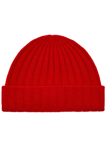 Ribbed cashmere beanie | Harvey Nichols