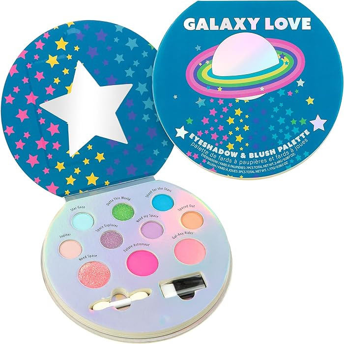 10 Color Eyeshadow Palette & Blush Makeup Novelty Beauty Set, Fold Out Compact with Mirror, Washa... | Amazon (US)
