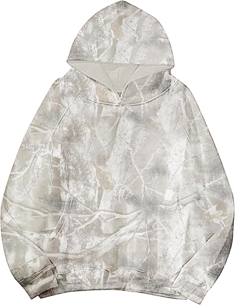 Lauweion Women Solid Basic Fleece Letter Loose Hoodie Sweatshirt Long Sleeve Kangaroo Pocket Drop... | Amazon (US)