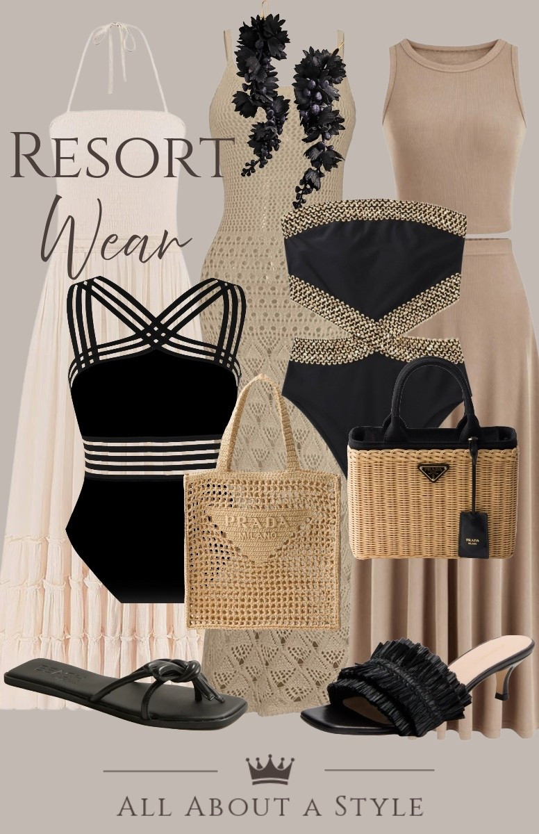 Serving effortless elegance all vacation long. 

Neutrals, texture, and a touch of black for that timeless resort vibe. From breezy dresses to chic swim and woven accessories—this edit is giving elevated, understated luxury.

Tap to shop your favorites + save this for your next getaway. 

#LTKStyle #ResortWear #VacationStyle #NeutralStyle #ChicLooks #SummerWardrobe #EffortlessStyle #BeachToDinner #LuxuryStyle #ClassicStyle #LTKFinds #VacationOutfits #StyleInspo
