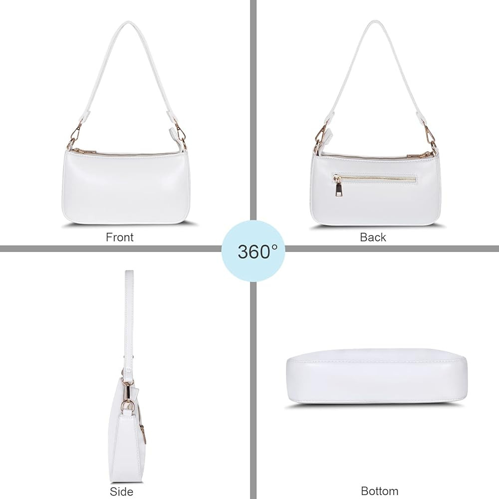 NIUEIMEE ZHOU Shoulder Bag for Women Retro Vegan Leather Classic Clutch Tote HandBags Purses with... | Amazon (US)