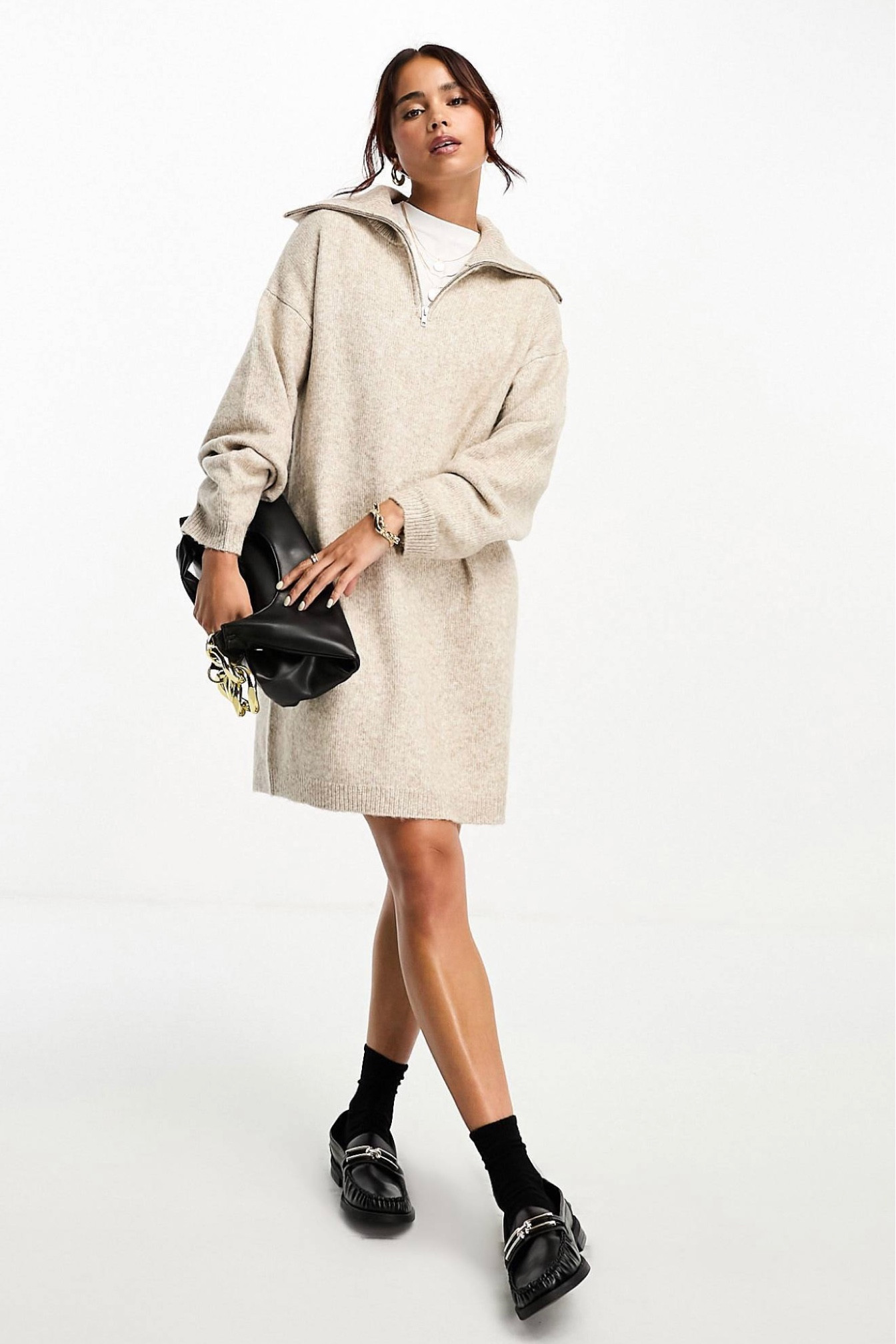 Beige knitted jumper dress for autumn/winter☁️

#asos #jumperdress #knitwear #autumnwinter #autumnoutfit

#LTKSeasonal #LTKFind #LTKstyletip