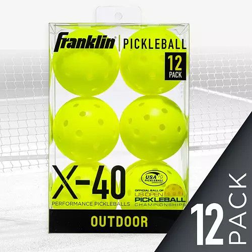 Franklin X-40 Outdoor Pickleballs – 12 Pack | Dick's Sporting Goods