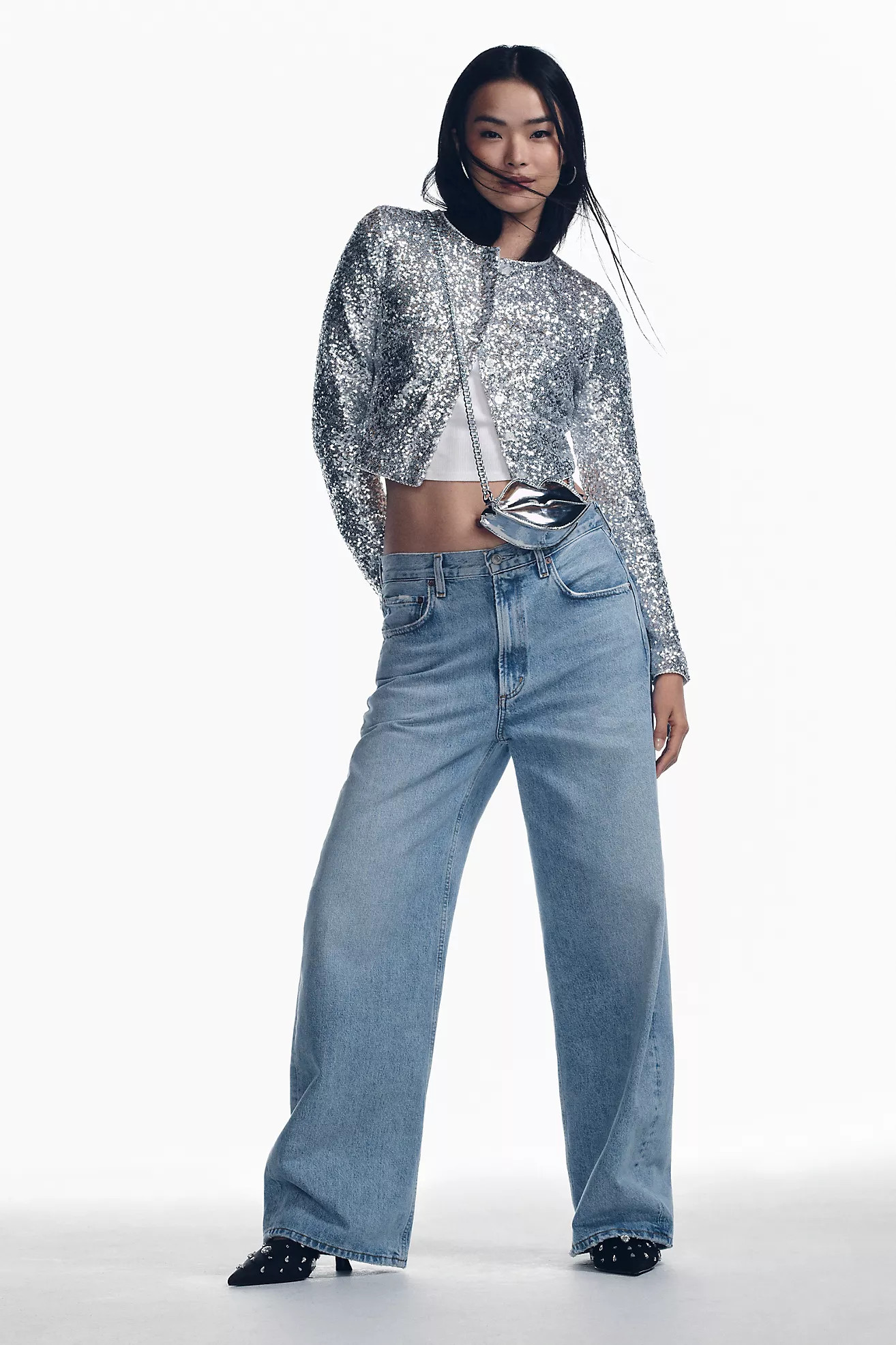 AGOLDE Low-Slung Baggy Jeans | Anthropologie (US)