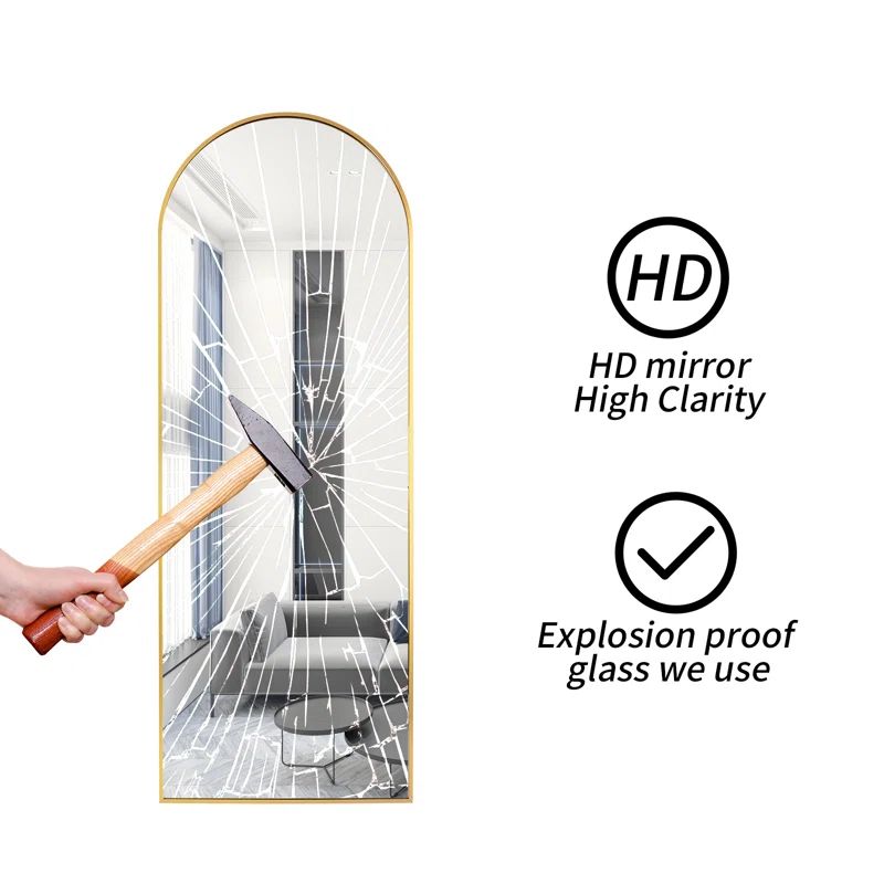 Shatterproof Metal Full Length Mirror | Wayfair North America