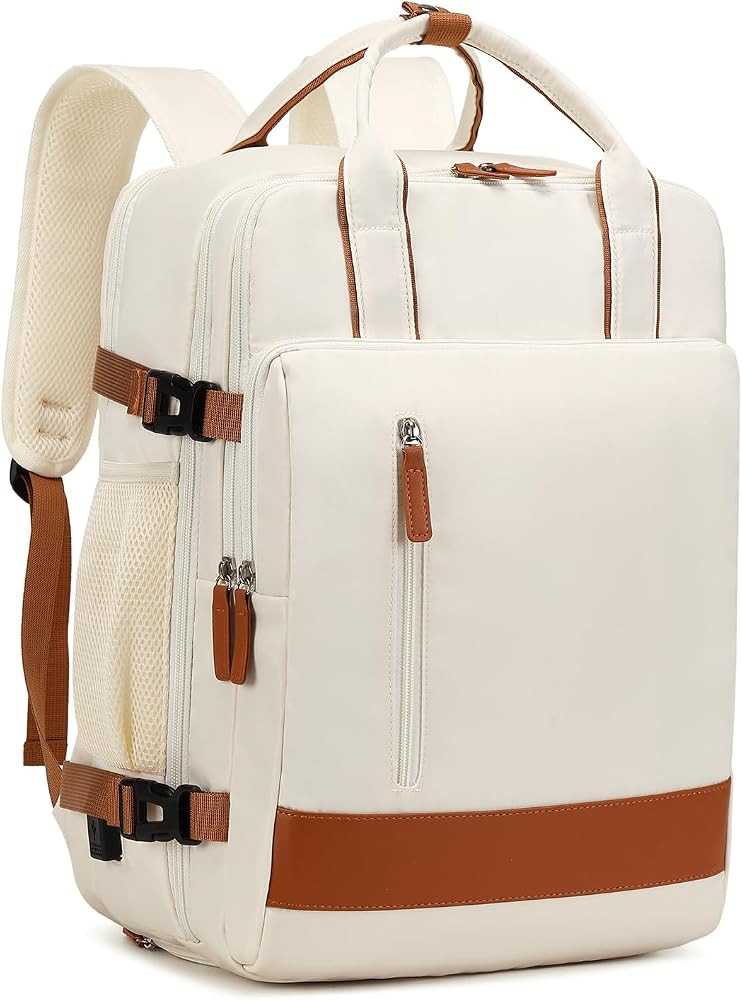 Large Travel Backpack for Women, 40L Carry On Backpack Airline Flight Approved with USB Charging ... | Amazon (US)
