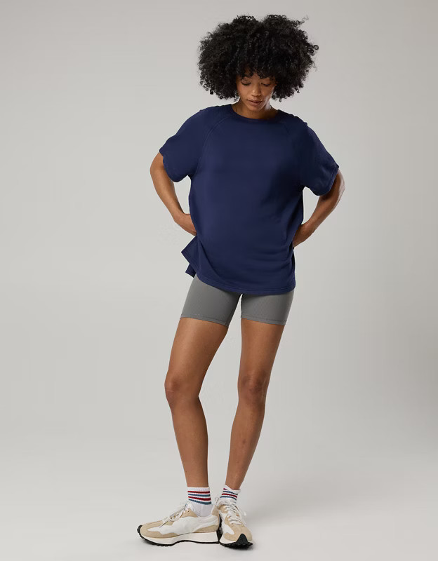 OFFLINE By Aerie Keep It 100 Terry Oversized T-Shirt | Aerie