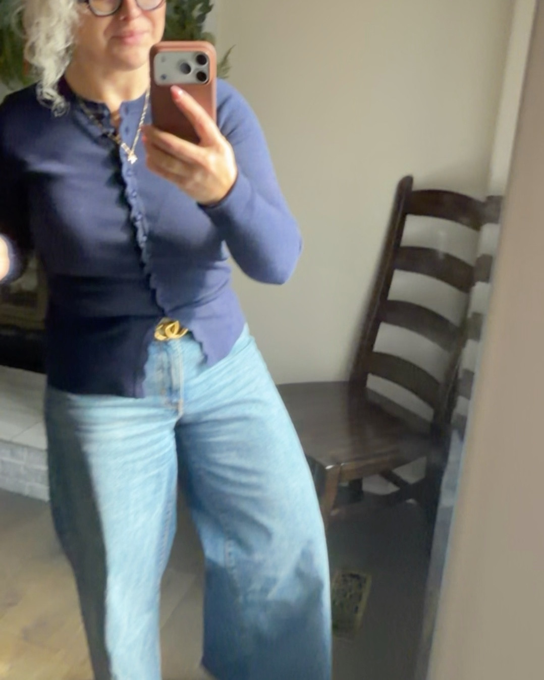 One of my FAVOURITE long sleeves, wearing a medium. Buttons DO NOT come down all the way. Keep that in mind. Sleeve are LONG, but I roll mine up. 

Jeans! I cut these off because I’m short. Come on a 32” and 34” length. No stretch! So I sized up 1 size for comfort  

#LTKbeauty #LTKpetite #LTKjeans