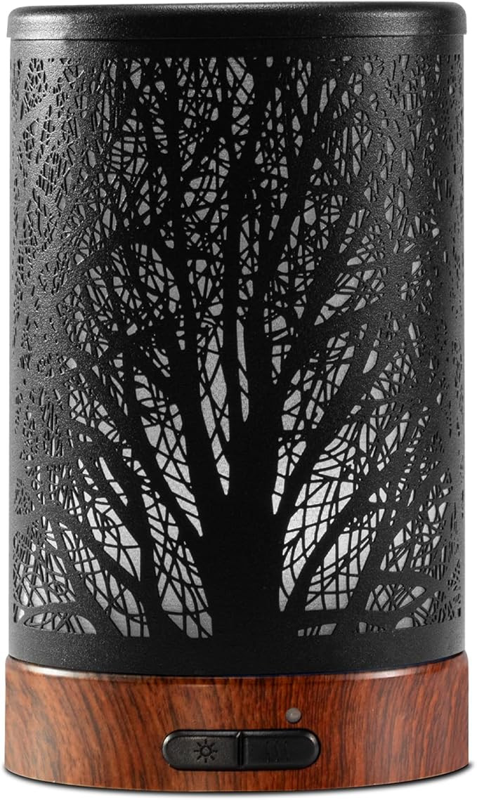 EQUSUPRO Essential Oil Diffuser 150ml Black Metal Aromatherapy Oil Diffuser Ultrasonic Cool Mist ... | Amazon (US)