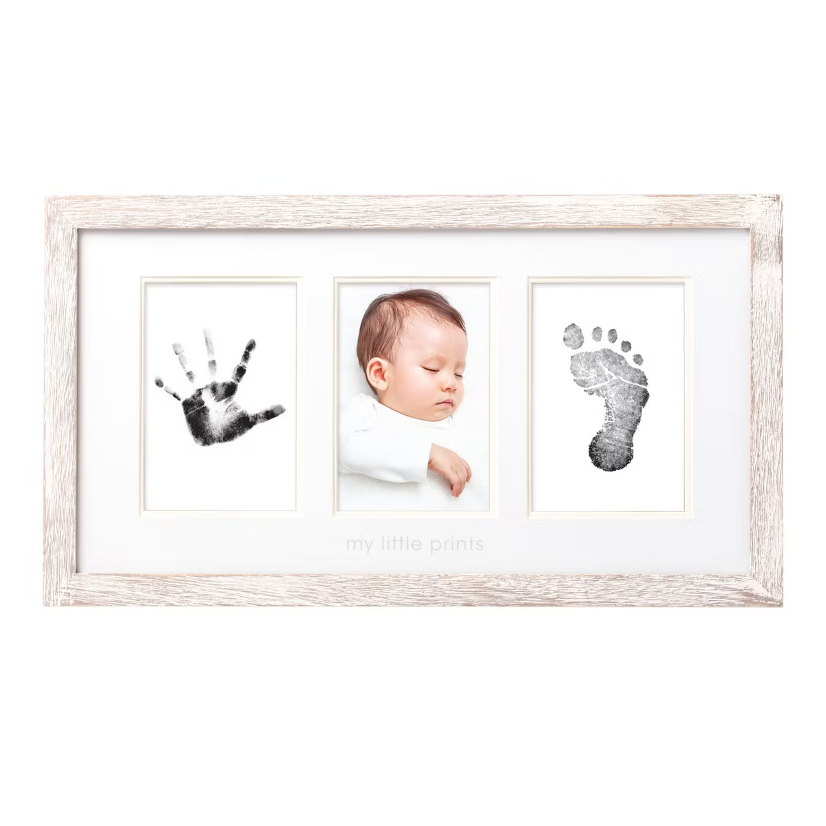 Pearhead Babyprints Photo Frame and Clean Touch Ink Pad, Distressed | Target
