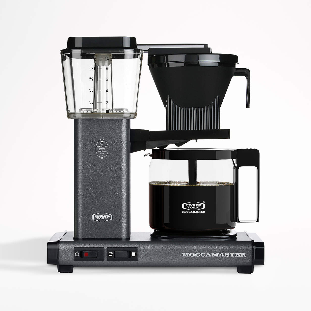 Moccamaster KBGV Select 10-Cup Glass Brewer Matte White Coffee Maker + Reviews | Crate & Barrel | Crate & Barrel