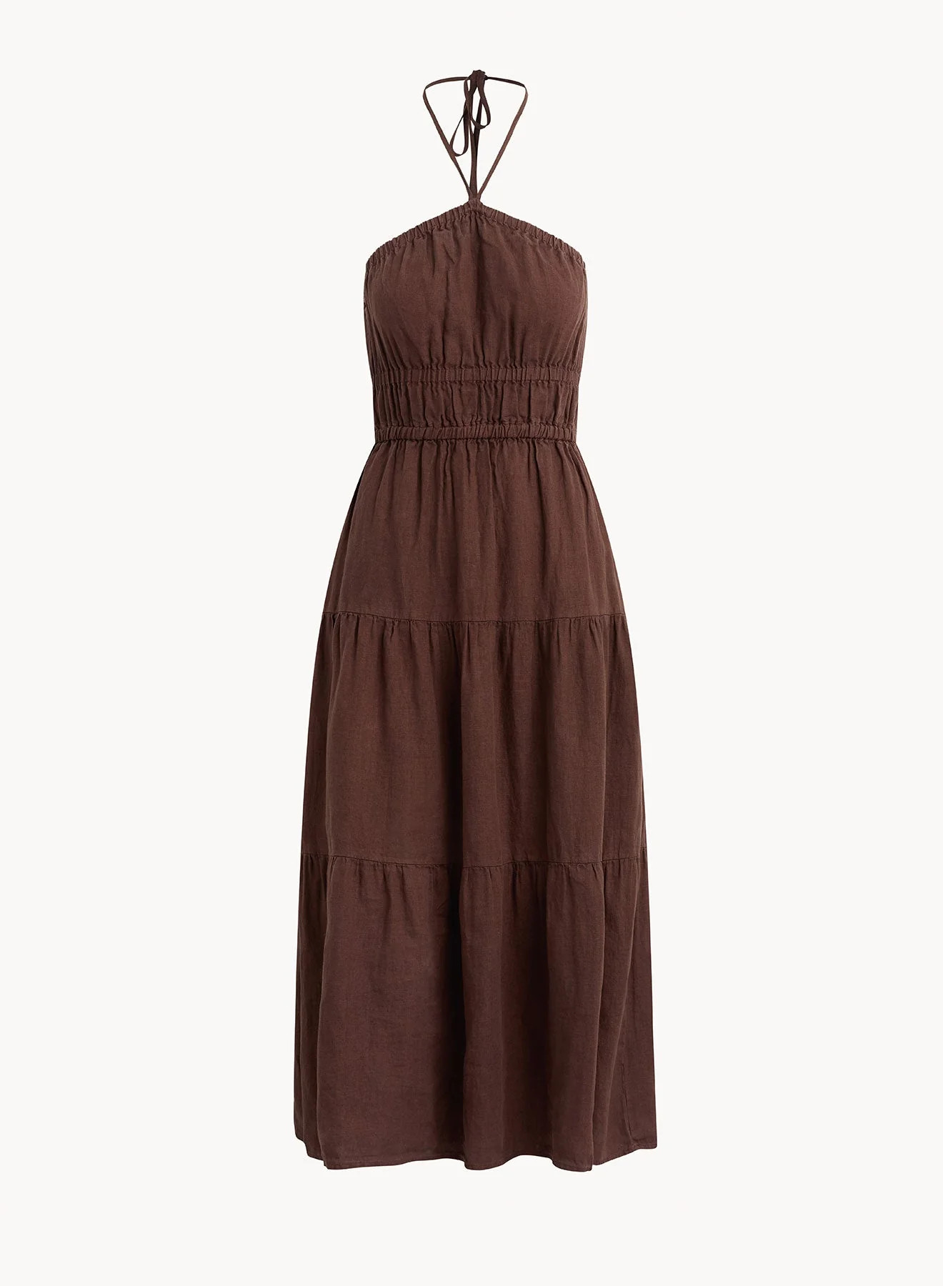 GATHERED HALTER MIDI DRESS CCBN - Bella Dahl | Bella Dahl
