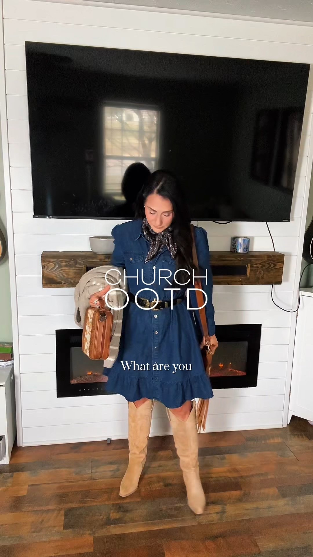 Church OOTD and this sound 🥹😭🫶🏼
This denim dress is definitely a closet staple for the spring! I am were a size small! I can’t wait to style it for all the spring outfits! 

#LTKgrwm #LTKootd #LTKU