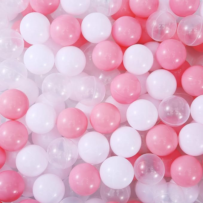 Ball Pit Balls 100pcs Crush Proof Plastic Balls for Girls Boys Ball Pit, BPA Free Non-Toxic Play ... | Amazon (US)
