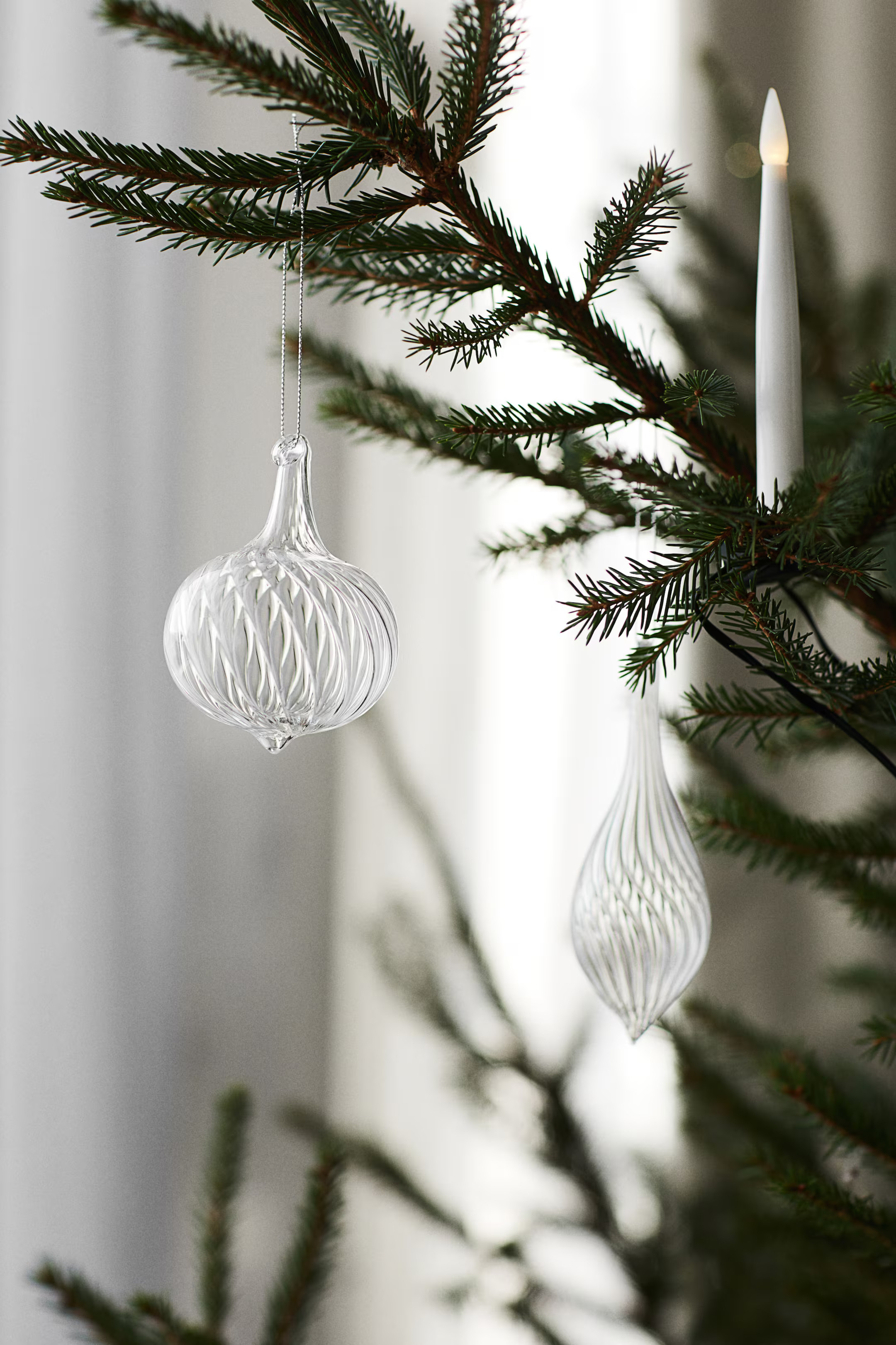 2-pack Glass Ornaments | H&M (US + CA)