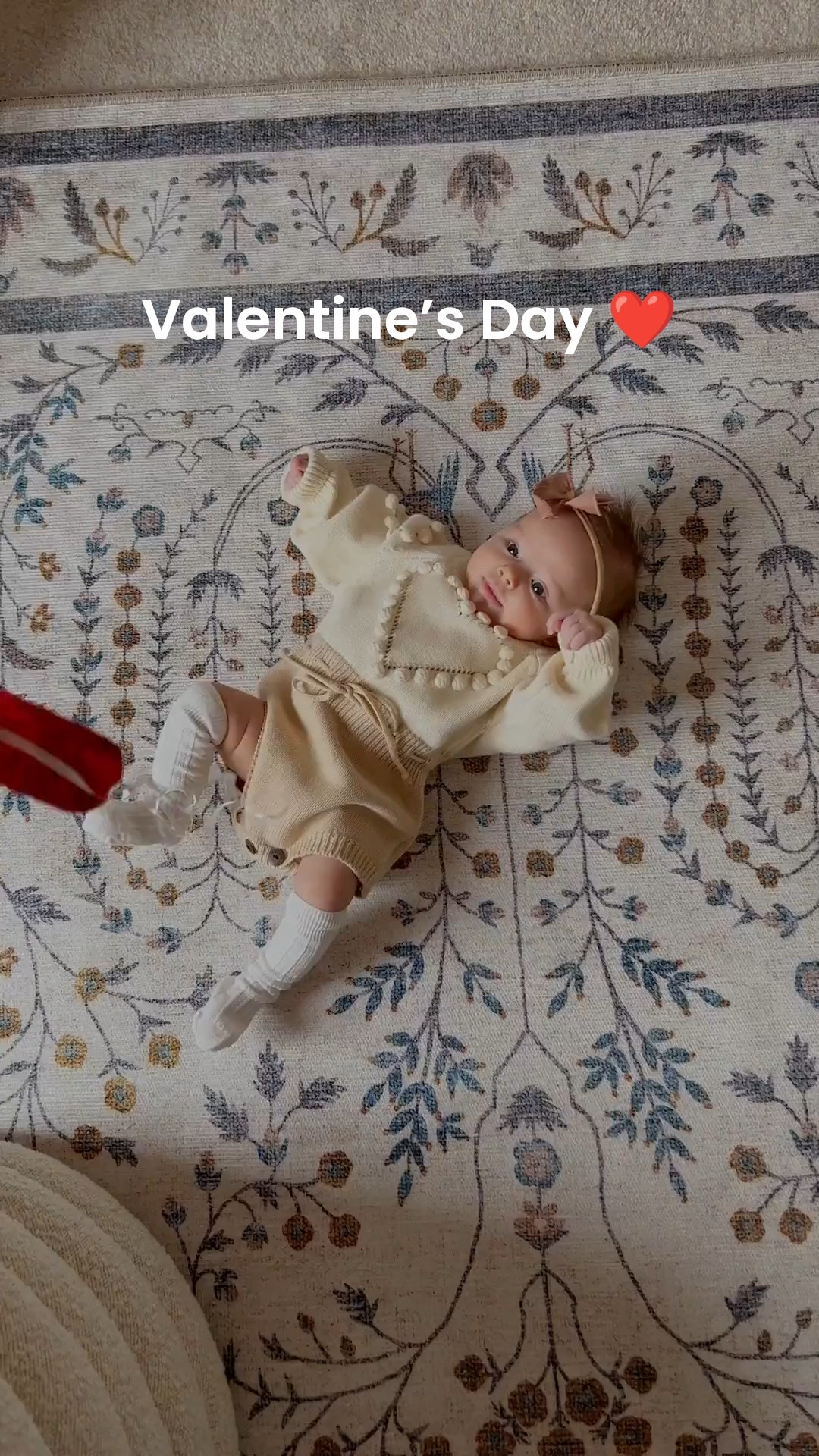 Valentines Day baby outfit. ❤️Hearts. Neutral baby. Valentines girl. Amazon find. Pink bow. 

#LTKBaby #LTKKids