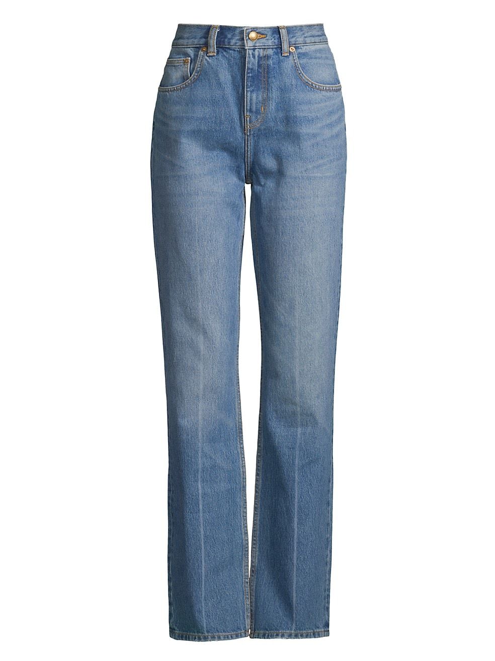 High-Rise Slim Straight Jeans | Saks Fifth Avenue