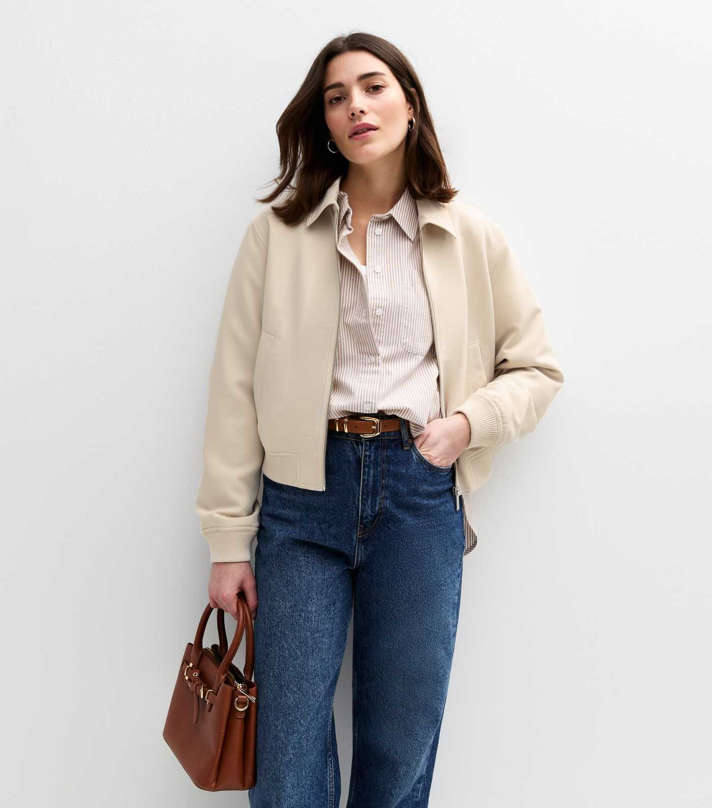 Cream Bomber Jacket | New Look | New Look (UK)