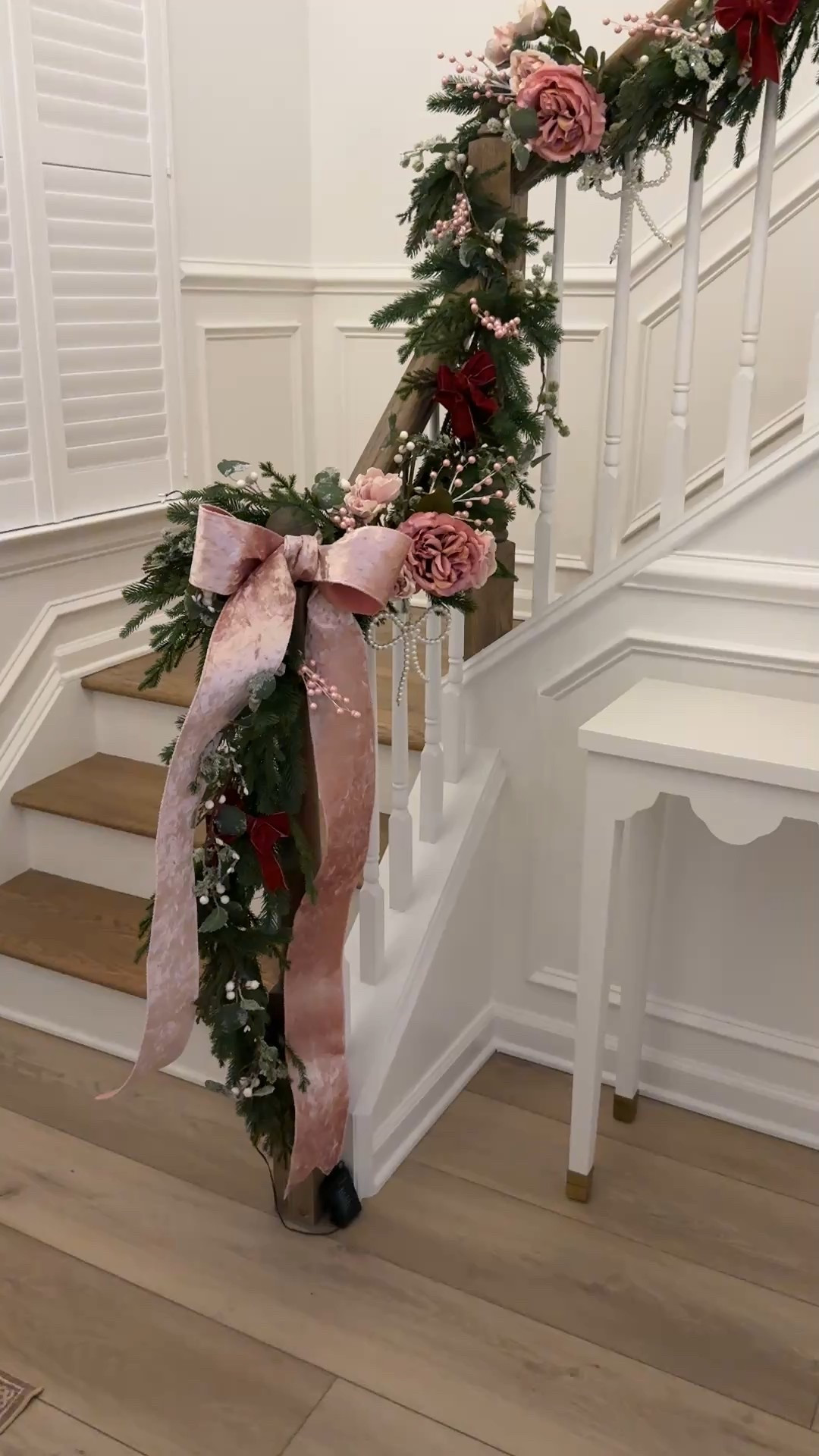 Staircase garland decor✨🎀 LoveShackFancy inspired 

#LTKSaleAlert #LTKGiftGuide #LTKHoliday