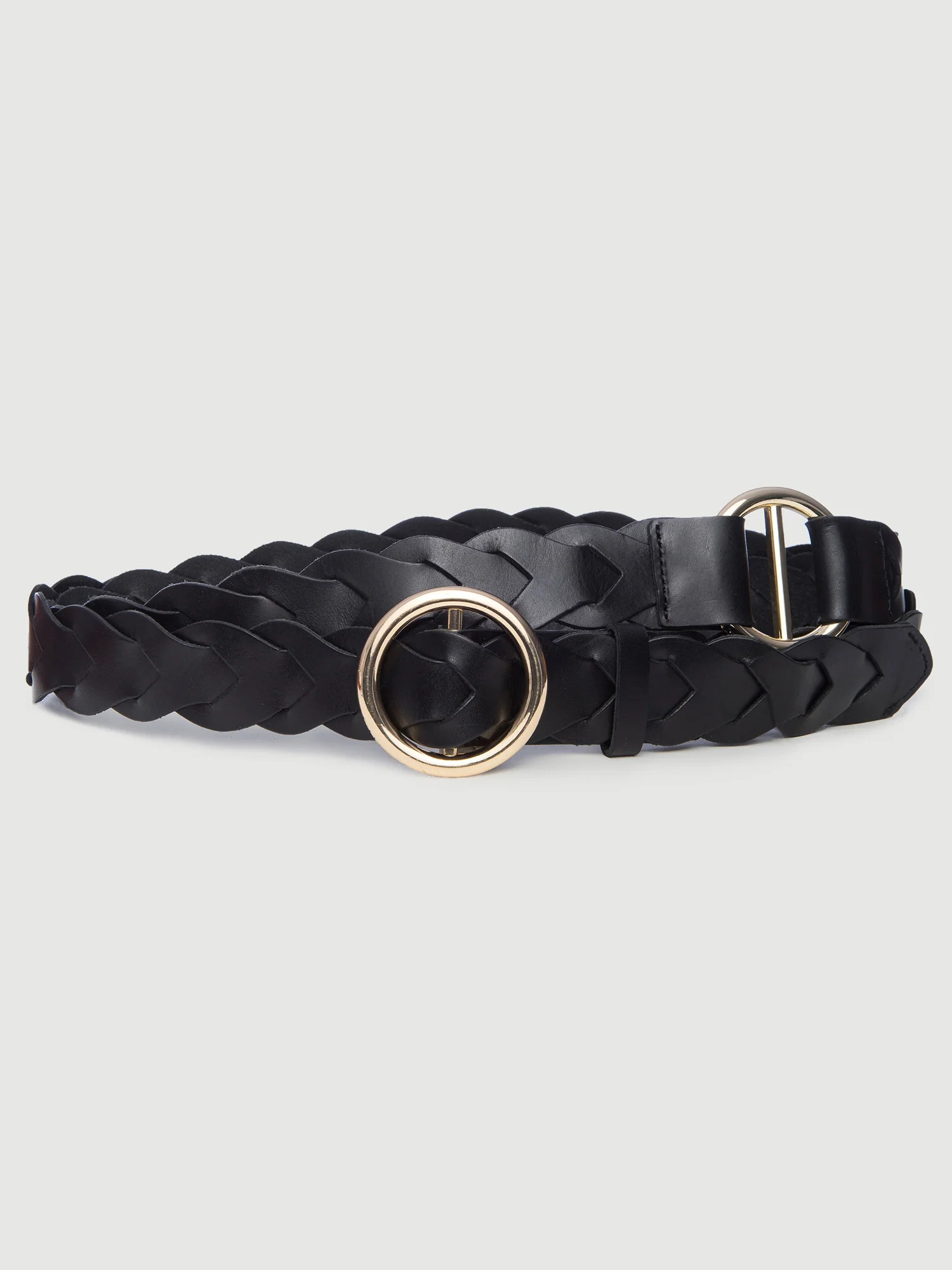 Braided O Ring Double Wrap Belt -- Noir | Frame Denim