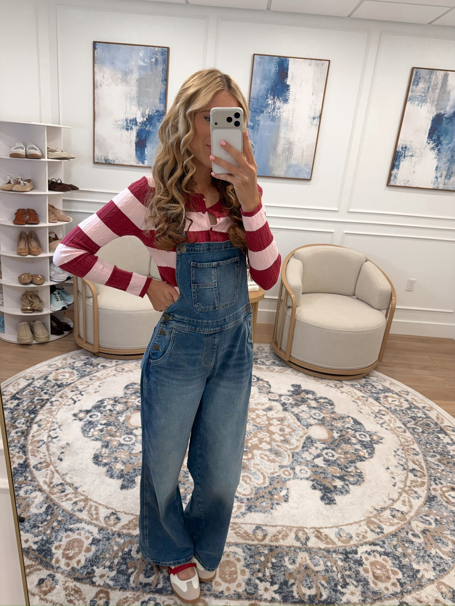 Walmart these denim overalls are such an easy, throw-on-and-go piece 👖 Love the wide-leg fit and the pockets — layered them over a red and pink striped sweater for a playful pop of color, but they’re just as cute with a plain white tee.

True to size!

#LTKootd #LTKgrwm #LTKSeasonal