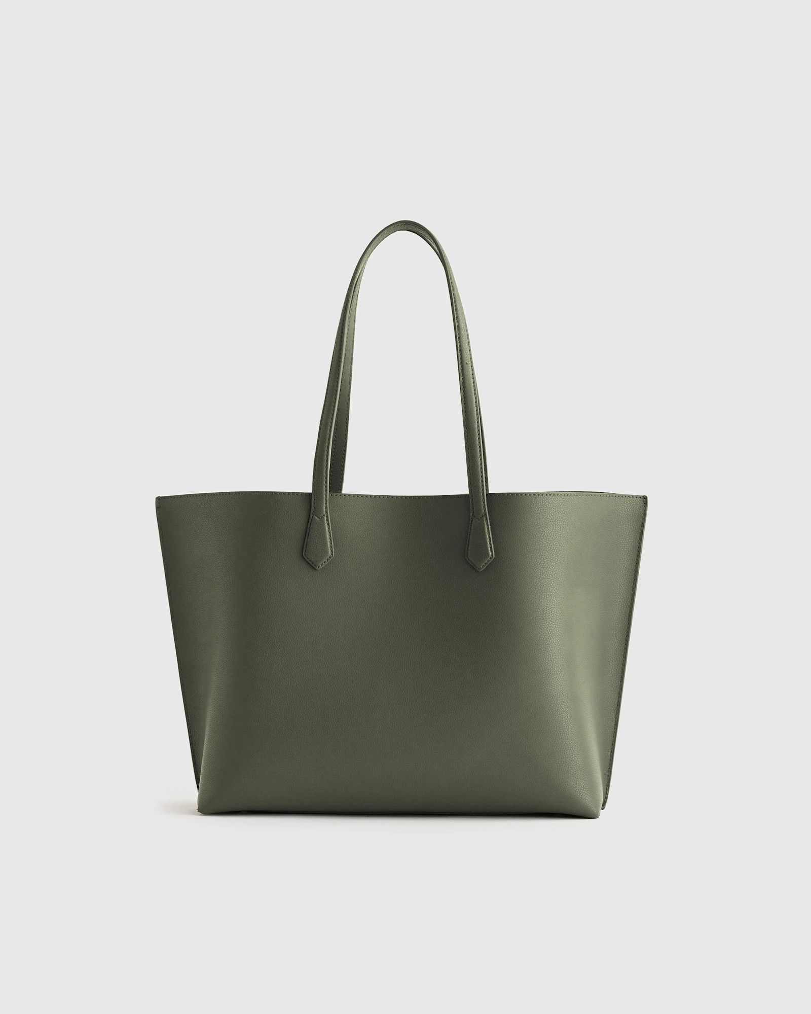 Quince | Women's Italian Leather Triple Compartment Shopper Tote in Cognac | Quince