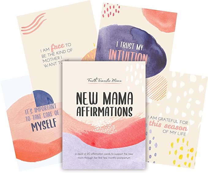 New Mama Affirmations - A Warm and Vibrant Deck of 20 Uplifting Postpartum Affirmation Cards to S... | Amazon (US)